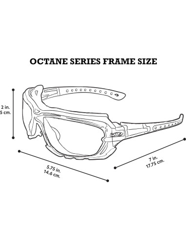 Gafas de Motocicleta Global Vision Octane - 2 Pares Lentes Ahumados
