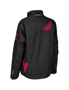 Chaqueta de Nieve FLY Racing para Mujeres Grande Negra/Rosa 2