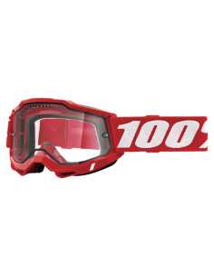 Gafas de Protección 100% ACCURI 2 Enduro Neón/Rojo Lente Clara