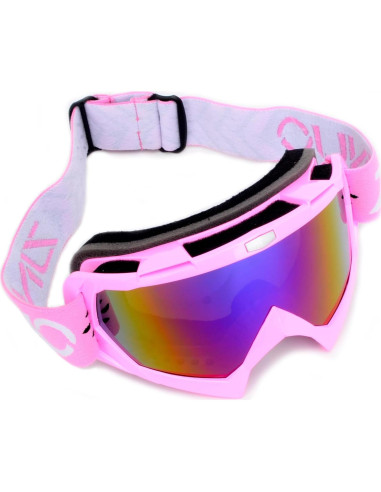 Gafas de ATV y máscara de balaclava Unisex - Rosa