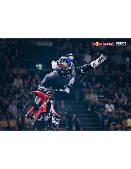 Gafas de Moto Red Bull Spect Torp MX Doble Pane Espejo Plateado