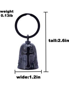 Campana de Motocicleta TEWAFOS - Acero Inoxidable, 7cm 2