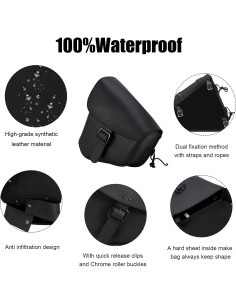 Bolsa de Silla GARGOYLE BELLS Lado Izquierdo Negra 7.7L 2