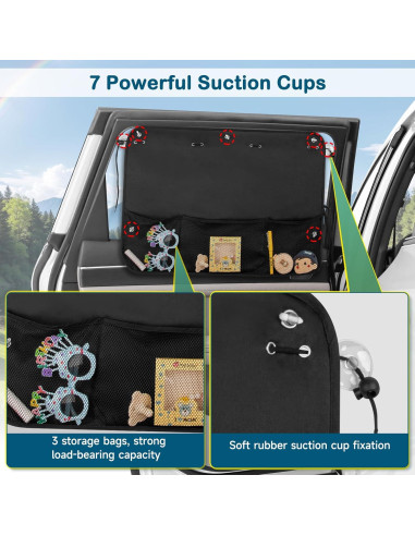 Sombrillas para Ventanas de Auto LSTRAGY 2 Pcs 67.8x50.8cm