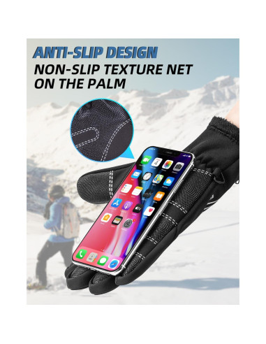 Guantes de Ciclismo Invernales Rockbros Unisex Resistentes al Agua