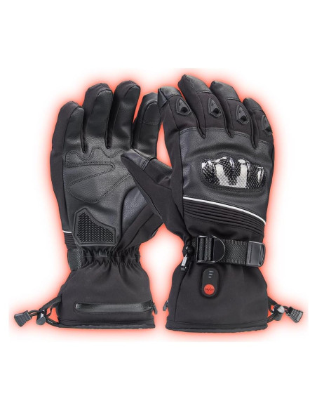 Guantes calefaccionados ERKEQN 7.4V impermeables unisex