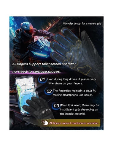 Guantes calefaccionados ERKEQN 7.4V impermeables unisex