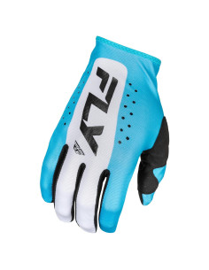 Guantes Lite Fly Racing Pequeño Juvenil Azul/Blanco/Negro