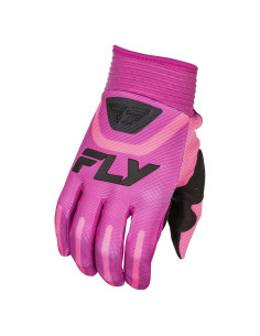Guantes F-16 Fly Racing para Mujeres Malva/Negro Mediano