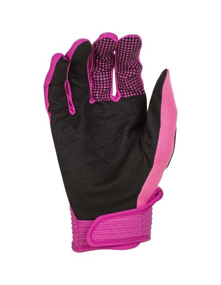 Guantes F-16 Fly Racing para Mujeres Malva/Negro Mediano