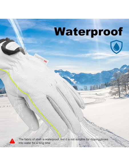 Guantes de Trabajo de Cuero Invierno Thinsulate 100g XXL