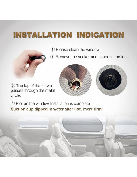 Paquete de 2 Sombrillas para Ventanas de Auto RBOKO UV