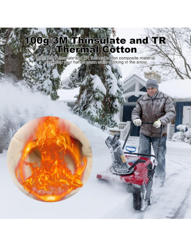 Guantes de Trabajo de Cuero Invierno Thinsulate 100g XXL