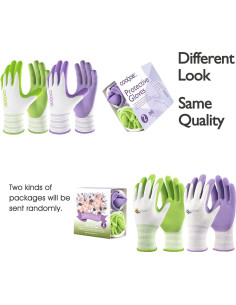 Guantes de Jardinería COOLJOB para Mujeres - 2 Pares Medianos 2