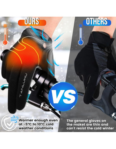 Guantes de Ciclismo Tanluhu Táctiles Antideslizantes - Medianos
