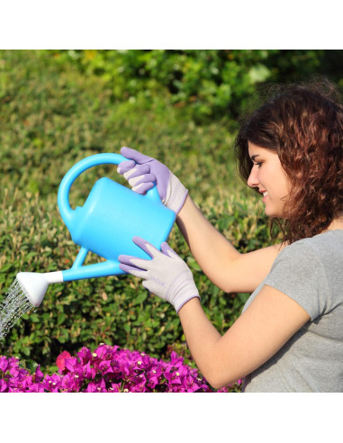 Guantes de Jardinería COOLJOB para Mujeres - 2 Pares Medianos