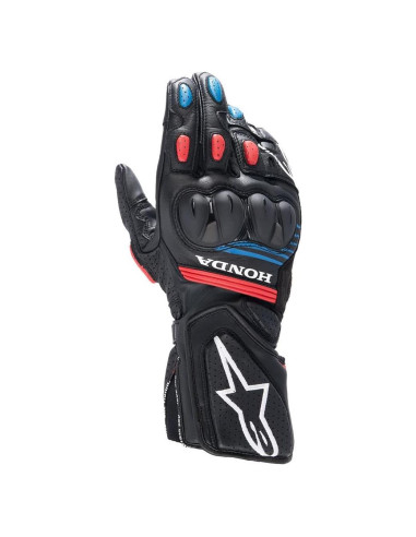 Guantes de Motocicleta Alpinestars Honda SP-8 V3, L, Negro/Rojo/Azul