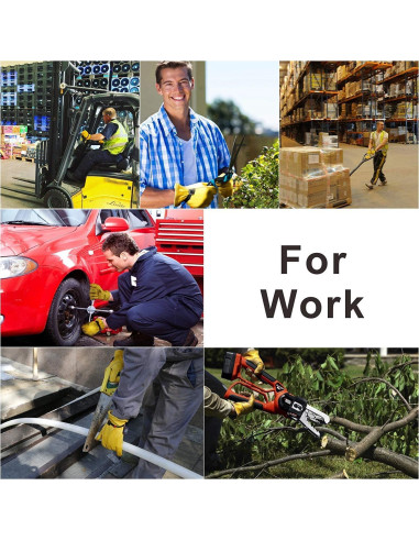 Guantes de Trabajo KIM YUAN de Cuero XXL Ajustables