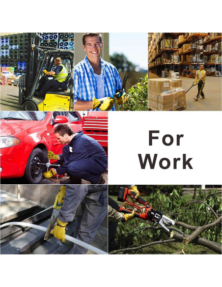 Guantes de Trabajo KIM YUAN de Cuero XXL Ajustables