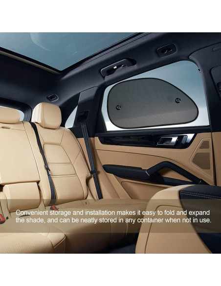 Paquete de 2 Sombrillas para Ventanas de Auto RBOKO UV
