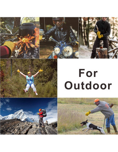 Guantes de Trabajo KIM YUAN de Cuero XXL Ajustables