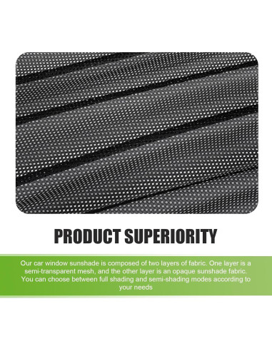 Cortina Solar para Ventana Lateral Delantera Zeathery 2 PCS