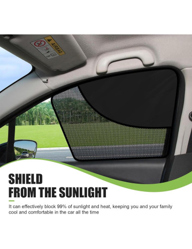 Cortina Solar para Ventana Lateral Delantera Zeathery 2 PCS