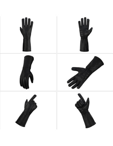 Guantes de cuero extra largos para hombres Hugger - X-Large