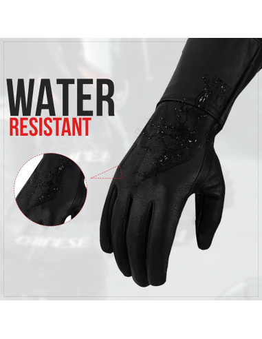 Guantes de cuero extra largos para hombres Hugger - X-Large