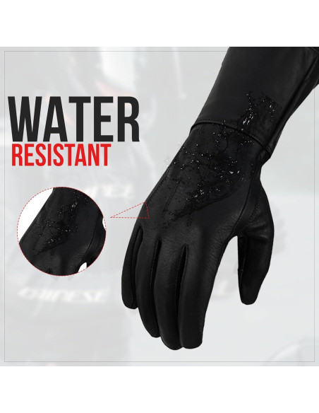 Guantes de cuero extra largos para hombres Hugger - X-Large