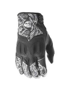 Guantes de Moto para Damas Highway 21 Negro/Blanco Talla S