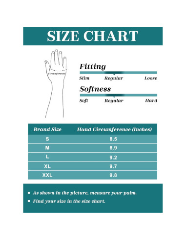 Guante de Cuero Real Urban Buck para Hombres - Negro Mediano