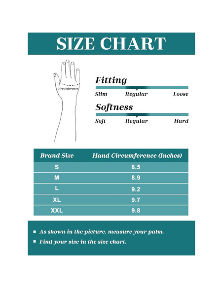 Guante de Cuero Real Urban Buck para Hombres - Negro Mediano