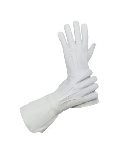 Guantes de Cuero Glamtron para Hombre con Manguito Largo