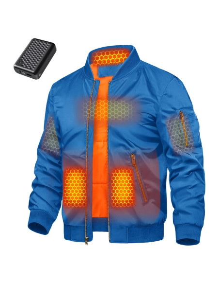 Chaqueta Térmica Wulcea para Hombres 12V 18400mAh Azul
