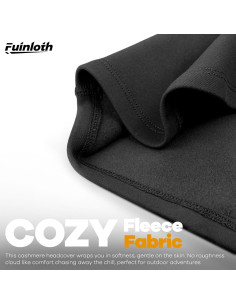 Balaclava Fuinloth Térmica Resistente al Frío y Viento - Negro 2