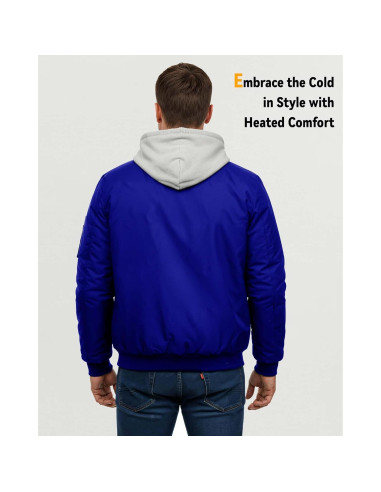 Chaqueta Térmica Wulcea para Hombres 12V 18400mAh Azul