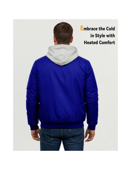 Chaqueta Térmica Wulcea para Hombres 12V 18400mAh Azul