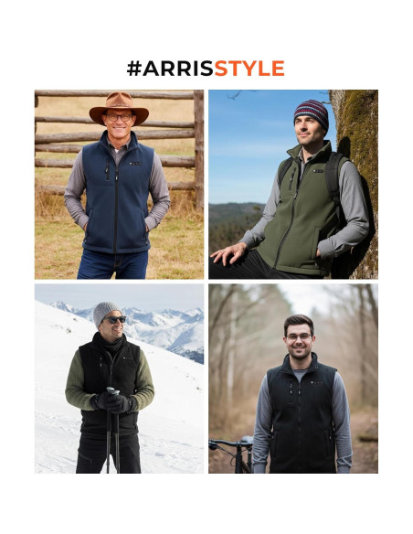 Chaleco Térmico ARRIS para Hombres con Batería 7500mAh