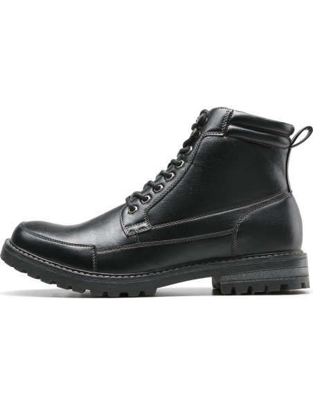 Botín de Motocicleta Bruno Marc para Hombre - Negro 45.5