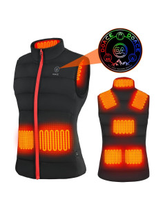 Chaleco Térmico Inteligente DOACE Unisex 8 Áreas Calentamiento