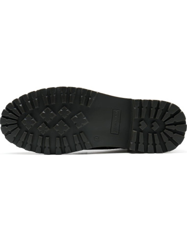 Botín de Motocicleta Bruno Marc para Hombre - Negro 45.5