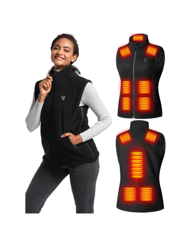 Chaleco Térmico Eléctrico para Mujeres Shenzhen FY-02 Negro