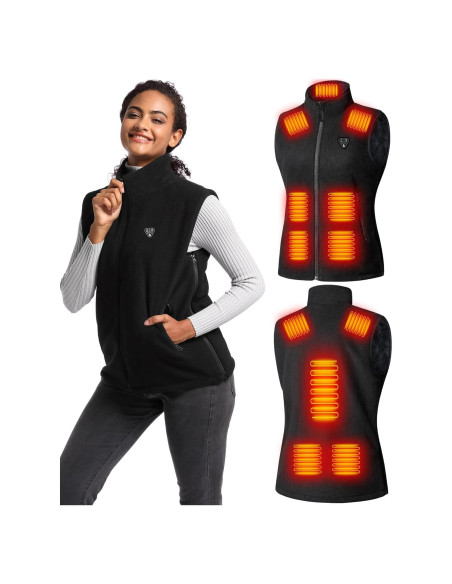 Chaleco Térmico Eléctrico para Mujeres Shenzhen FY-02 Negro