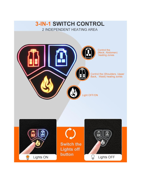 Chaleco Térmico Eléctrico para Mujeres Shenzhen FY-02 Negro