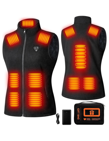 Chaleco Térmico Eléctrico para Mujeres Shenzhen FY-02 Negro