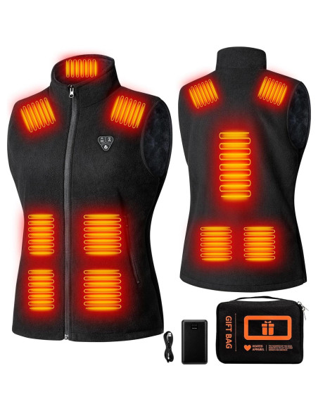 Chaleco Térmico Eléctrico para Mujeres Shenzhen FY-02 Negro