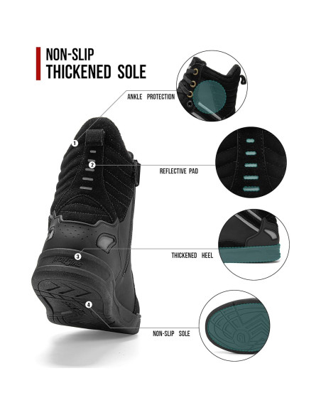 Botas de Invierno para Motocicleta BORLENI XZ002 - Antideslizantes