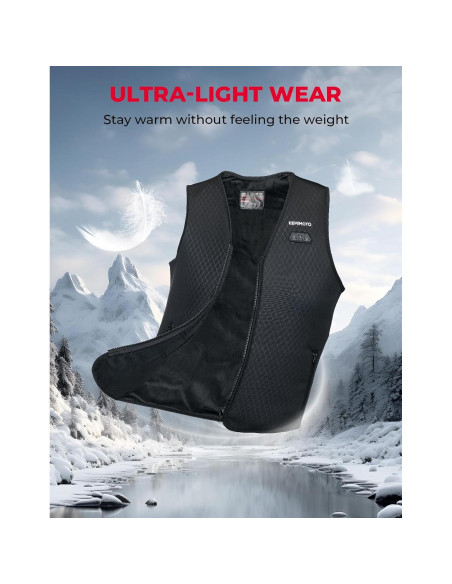 Chaleco Térmico Eléctrico KEMIMOTO para Mujeres, 8 Zonas Calentadoras