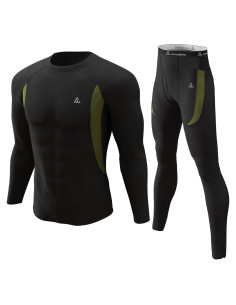 Conjunto Térmico de Ropa Interior para Hombre CL - Mediano, Negro